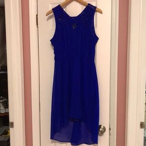 Royal blue, knee length dress
